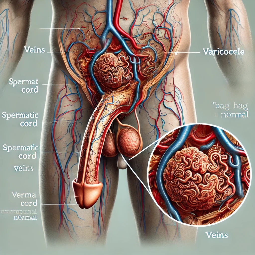 Varicocele: The Silent Threat to Male Fertility What is Varicocele in Men, A picture of the lower abdomen of a man